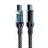 Cable de Datos Tipo Carga Súper Rápida Digital de 120W PD Aplicable a Apple 16 Huawei Glory Xiaomi Luminiscencia Digital