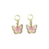 Brincos de Borboleta de Cristal Estilo Novo Primavera e Verão Pequenos Frescos Nicho Luxo Leve Design Versátil Brincos Brincos da Moda