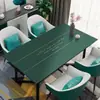 Toalha de Mesa de Couro Simples Moderna Impermeável e à Prova de Óleo Descartável Retangular para Mesa de Jantar Tapete de Mesa de Couro PVC Toalha de Mesa para Mesa de Café