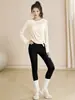 Conjunto de ropa de yoga para mujer, nueva colección 2026, diseño de alta gama, adecuado para Pilates profesional, correr y entrenamiento, estilo primavera/otoño, ropa de fitness de manga larga