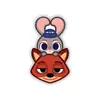 Broche de Acrílico Lindo de Dibujos Animados Estilo Ins Japonés y Coreano Insignia Judy Nick de Zootopia Corsage Pequeño Fresco