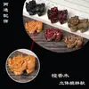 Productos para el Hogar Sándalo Accesorios Pequeños Talla en Madera Estéreo Pixiu Piezas DIY Bidireccionales Accesorios Accesorios de Cuentas Joyería
