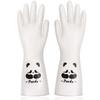 Luvas de Lavar Louça de PVC Espesso Estampadas com Panda, Borracha Durável para Tarefas Domésticas na Cozinha, Limpeza e Lavanderia