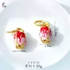 2026 Novo Pingente de Botão de Tulipa Dourado Antigo Banhado a Ouro Pingente Ruyi Vazado Pulseira de Pingente de Miçangas Artesanal DIY