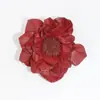 Broche de Flor de Loto Hecho a Mano en Cuero Curtido Vegetal Artesanal Flor Tridimensional Corsage Flor para el Cabello Accesorio para Bolso DIY Flor de Cuero Genuino