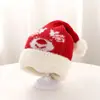 Gorro para Bebé, Lindo Gorro de Navidad, Gorro de Lana de Invierno, Gorro Cálido de Punto con Protección para las Orejas para Bebés y Niños Pequeños, Gorro Rojo de Tejer, Estilo Coreano