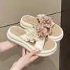 Zapatos de mujer talla grande Bai Zhenhe 35-43, falda floral, sandalias de hada para uso exterior, sandalias de playa de moda talla 41 con suela gruesa