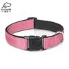 [Jinwen] Collar para Mascotas Reflectante Material de Buceo para Perros Collar para Perros Ajustable Perros Pequeños y Medianos Collar Multicolor