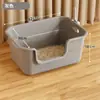 Caja de Arena para Gatos Extra Grande a Prueba de Olores y Salpicaduras Semicerrada Caja de Arena para Gatos Big Mac Inodoro para Gatos Palangana para Arena de Gatos Extra Grande