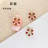 Popular Arte de Uñas de Corona Navideña con Pedrería Multicolor, Lazo Tridimensional con Pedrería y Perlas, Decoración Versátil de Uñas Navideña