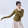 Roupa de Dança Streetwear Clássica para Mulheres, Uniforme de Treinamento de Jazz, Roupa Esportiva para o Dia a Dia, Top de Manga Curta Slim Fit