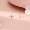 Pendientes de Hoja de Bosque de Plata Pura S999 para Mujer, Diseño Lindo, Sencillo y Único, Pendientes de Estilo Literario y Pastoral para Entrega