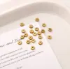 Contas Espaçadoras de Metal de Aço Inoxidável de 3-10mm para Pulseira de Miçangas DIY Feita à Mão Chaveiro Material de Joias Acessórios