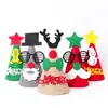 Chapéu de Natal de feltro tecido chapéu de Natal infantil não tecido chapéu de Papai Noel personalizado decorações de Natal