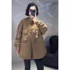 Al por mayor Estilo Coreano Moda Holgada Bolsillo Grande Chaqueta de Algodón Mujer 26 Nueva Casual Versátil Abrigo Chaqueta de Algodón Tendencia Ligera Cálida