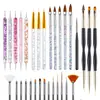 Set transfronterizo de 32 piezas, set de 31 piezas de pinceles para arte de uñas, venta al por mayor de fábrica, varias combinaciones de pinceles para arte de uñas, juego completo de herramientas
