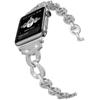 Adequado para Apple Watch Strap Unique VO Type Diamond Set Metal Strap iwatch8-1 Representative Band Cross Border