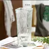 Jarrón de cristal en forma de cono, estilo ins nórdico, jarrón transparente grande y simple para bambú hidropónico, decoración de arreglo floral de escritorio y sala de estar