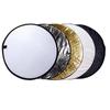 Reflector fotográfico 30/60/80/110cm dos en uno redondo plegable portátil cinco en uno tablero de luz tablero de luz suave