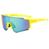 Gafas de montar semi-sin montura transfronterizas gafas de sol negras montañismo al aire libre a prueba de viento cara cuadrada redonda gafas de sol delgadas hombre