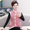 Chaleco chaqueta floral pequeño para exteriores ropa para padres e hijos versátil cuello de pelo chaleco con hebilla para mujer chaleco slim estilo western