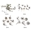 Tachuelas de hongo en stock 8 mm manualidades doradas DIY decoración festiva bolsos y equipaje base tachuelas de dos puntas cabeza redonda remaches de burbuja de doble punta