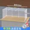 Cubierta de Puesto a Prueba de Viento de Tres Lados con Techo, 36 Cubiertas Transparentes de Plástico, Cerramiento de Escritorio, Película para Exteriores, Cubierta a Prueba de Polvo para Carrito de Comida