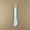 Pincel de Silicone para Máscara Facial de Cabeça Dupla Raspador de Silicone para Máscara Escova de Mistura com Cabeça Macia Raspador de Plástico Aplicador de Pincel de Beleza para Máscara de Lama