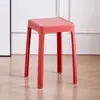 Banco de Plástico para Uso Doméstico, Banco Quadrado Espessado para Sala de Estar e Sala de Jantar, Banco Empilhável, Moderno e Criativo, Disponível em Várias Cores