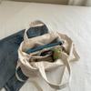 Bolsa de Pano de Nylon Feminina Grande Capacidade 2024 Nova Outono Versátil Bolsa de Ombro Transversal Bolsa de Balde Portátil de Alta Qualidade