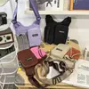 Bolsa para botella de agua de deportes al aire libre transfronteriza, ligera y elegante, bolso de hombro con bloques de color, bolso cruzado casual multifuncional para teléfono de senderismo