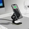 Lámpara LED de carga inalámbrica magnética plegable 3 en 1 cargador inalámbrico para teléfono móvil Apple cargador de reloj