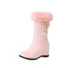 34 -- 43 tallas grandes botas forradas de felpa botas gruesas de algodón botas de nieve para mujer invierno nuevas botas para mujer comercio exterior zapatos de mujer transfronterizos