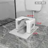 Vaso sanitário agachado trocado para cadeira de vaso sanitário de assento banquinho doméstico vaso sanitário agachado vaso sanitário dobrável assento simples banquinho para grávidas idosos atacado