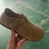 Zapatos nuevos Birkenstock, fotos reales del producto. Zapatos planos retro de gamuza para mujer, suela blanda, planos, antideslizantes, casuales de cuero