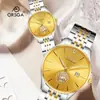 Relojes de Pareja ORSGA Movimiento Japonés Zafiro Tótem Pixiu Calendario Moda Fábrica en Vivo Relojes para Hombres y Mujeres