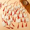 Tarjetas de Deseos, Etiquetas de Madera, Etiquetas Colgantes de Bendición para Árboles, Decoraciones Festivas para Lugares Pintorescos, Pequeños Carteles de Madera en Blanco Hechos a Mano, Etiquetas de Paz, Tarjetas de Deseos