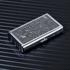 Criativo Alto-valor de Cor Grosso Médio Fino Caixa de Cigarros de Três Vias Clipe de Cigarro Personalizado Caixa de Cigarros Vermelha da Internet Caixa de Cigarros Portátil de Metal e Couro