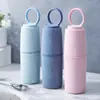 Copo de Lavar para Viagem Três em Um Portátil Copo de Enxaguante Bucal para Casal para Viagens de Negócios Plástico Copo de Dente Balde Caixa de Pasta de Dente Caixa de Armazenamento de Escova de Dentes