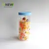 Frasco Hermético de Plástico Transparente de 1000 ml con Tapa de Rosca para Comida de Mascotas, Fruta Conservada, Repostería, Galletas, Dulces