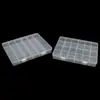 PP grande 24-grade fixa de plástico transparente jóias hairpin engrenagem de pesca frisado acabamento armazenamento quebrado Diamante contas caixa