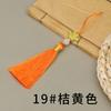 Nó Chinês Esmaltado Borla Pequena Borla Embalagem Caixa de Presente Marcador de Página Leque Pequena Borla Pendurada Celular Pen Drive Pingente Decorativo