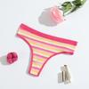 Nuevo Algodón Color Tanga Ropa Interior para Mujer Vientre Cadera Transpirable Doble Capa Lote Directo de Fábrica