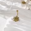 Deseo adornos de ombligo europeos y americanos de venta caliente flor personalizada clavo de ombligo de diamantes de imitación coloridos venta directa de fábrica de adornos de ombligo