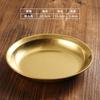 Prato de Sopa Redondo Profundo em Aço Inoxidável 304 Estilo Retrô Dourado Prato para Fondue Jantar Churrasco Lagosta Salada de Frutas