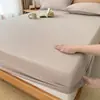 Lençol de cama impermeável de algodão original Tipo A, respirável, para crianças, cobre totalmente o colchão, protege contra urina, poeira e sujeira