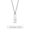 Collar de letra de acero de titanio para hombre, colgante simple y versátil con letras inglesas, diseño de nicho, accesorios de moda, venta al por mayor de accesorios