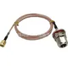 Cable RF de 50 ohmios RG316 conector N hembra (con panel y tuerca fijados) a cabeza macho SMA