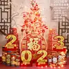Decoraciones para el Festival de Linternas del Año del Conejo 2023, Decoraciones de Año Nuevo del Festival de Primavera, Árboles de Luz, Vestíbulo de Banco, Centro Comercial, Arreglo de Escena para Tiendas