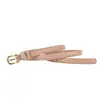 Nuevo cinturón delgado de hebilla de pasador para mujer al por mayor, pretina decorativa minimalista de moda, cinturón pequeño de cuero versátil para ceñir la cintura, vintage en stock
